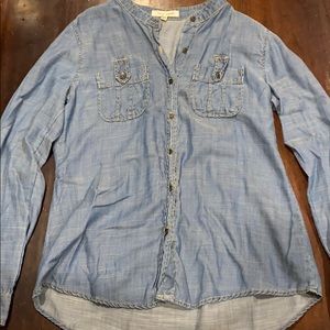 Denim long sleeve shirt